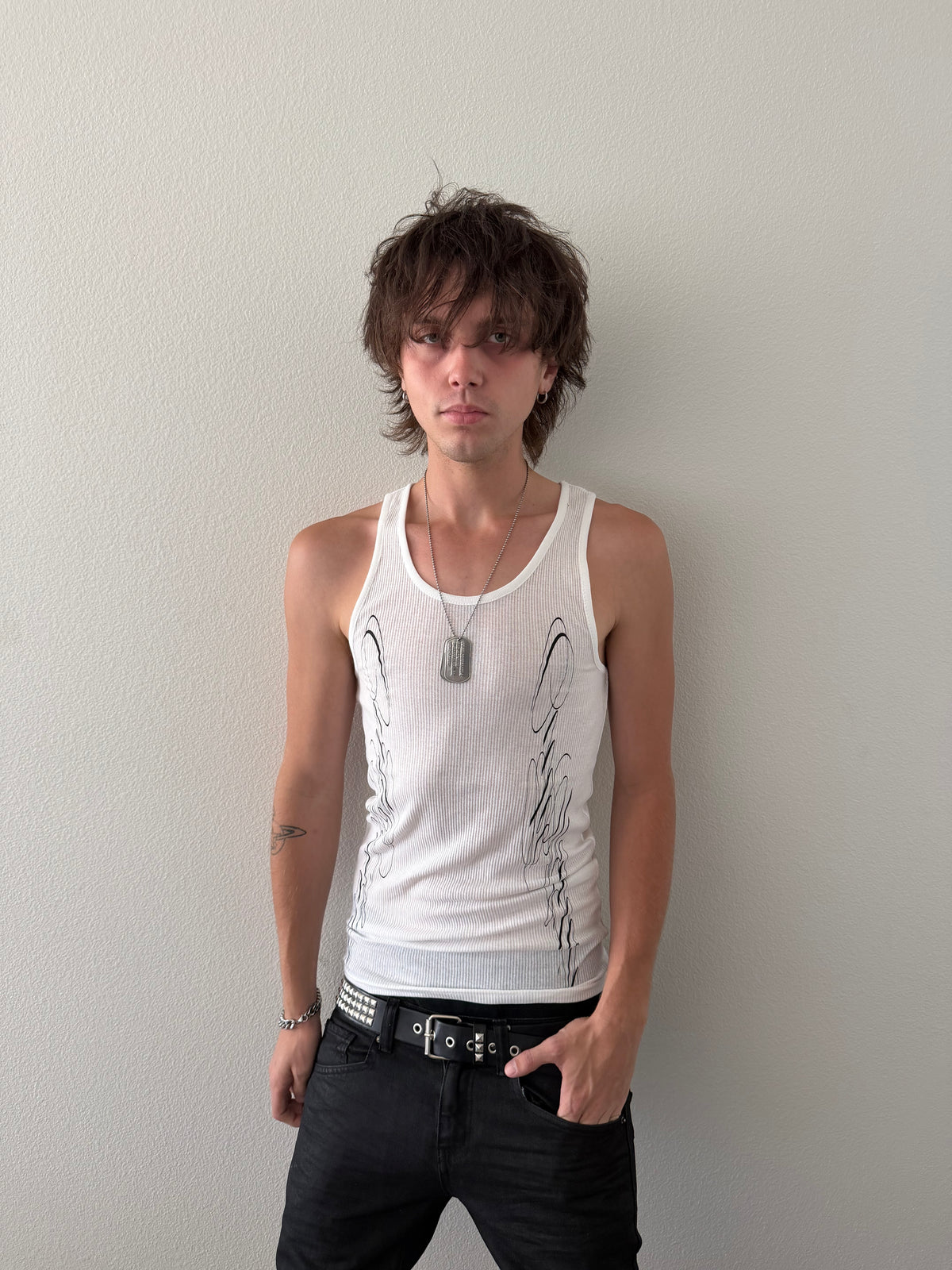 YIN & YANG TANK WHITE