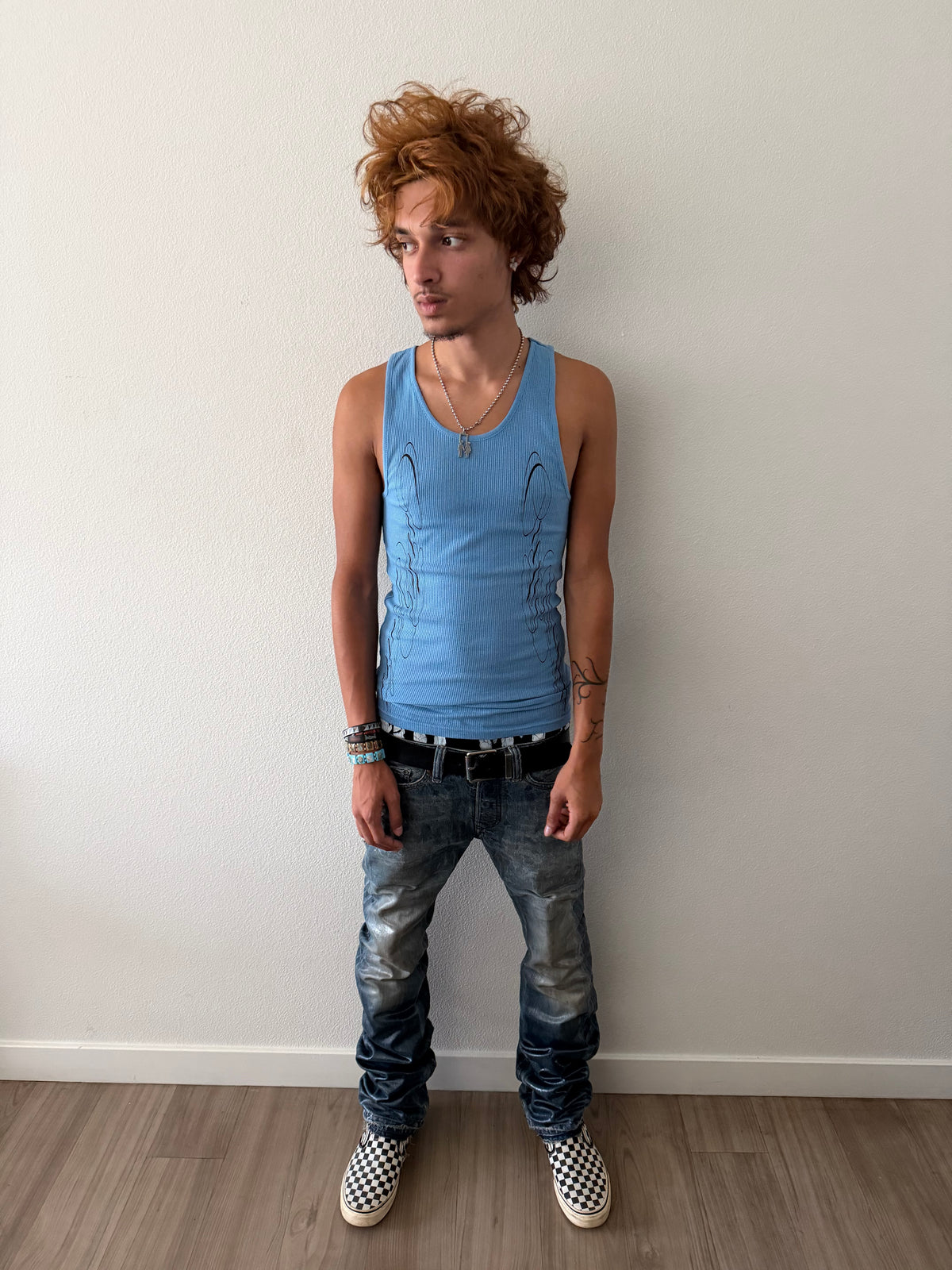 YIN & YANG TANK LIGHT BLUE