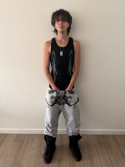 YIN & YANG TANK BLACK