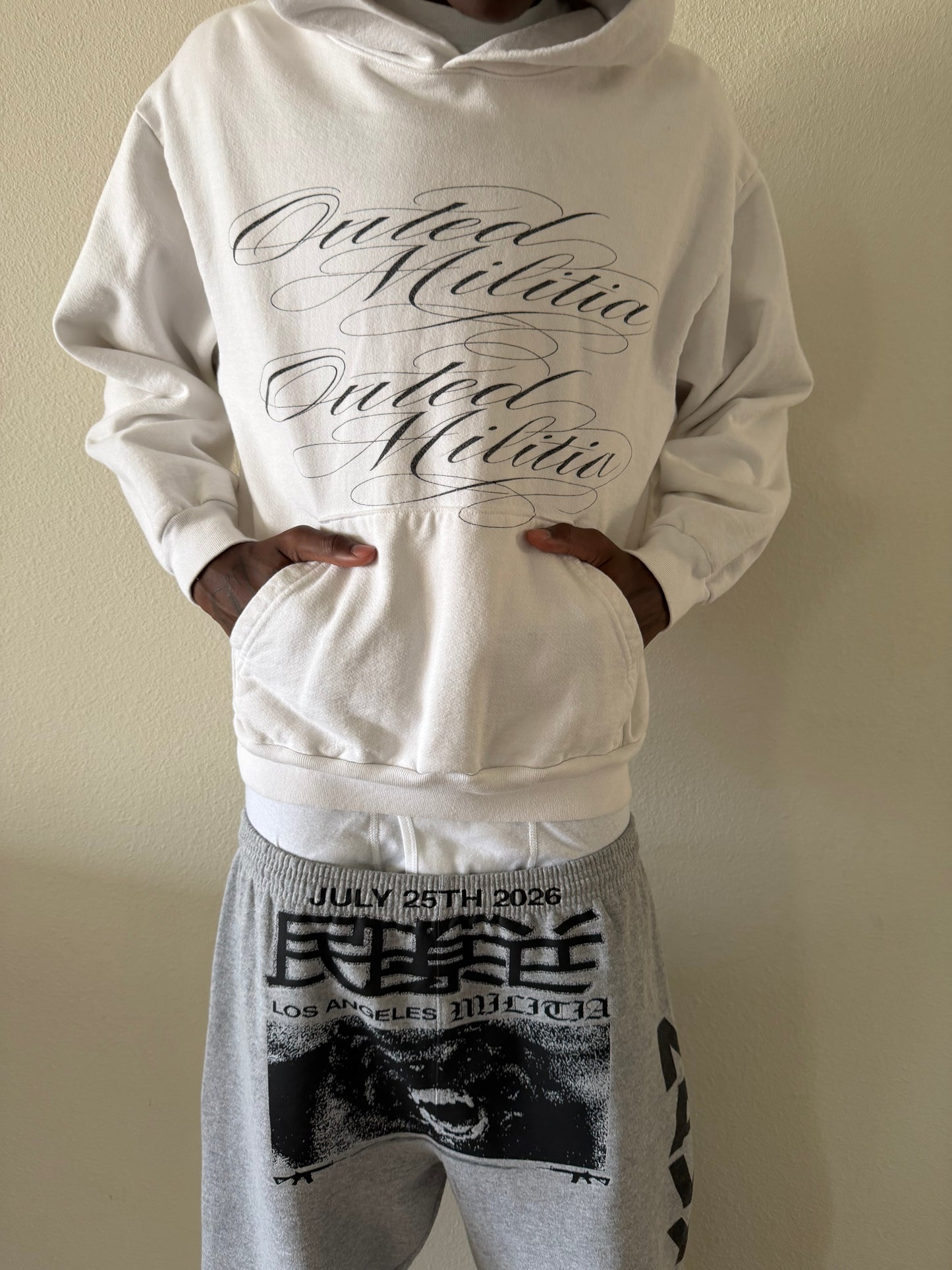 yin & yang hoodie (white)