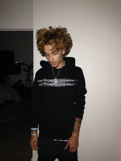 yin & yang hoodie (black)