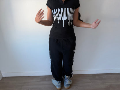 militia polo black 'female cut'