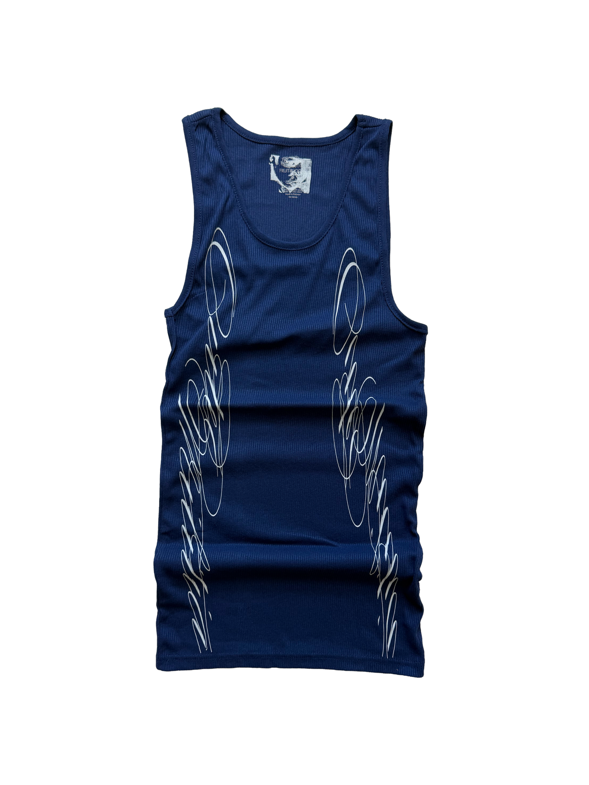 YIN & YANG TANK DARK BLUE