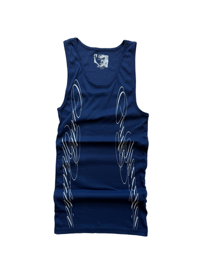 YIN & YANG TANK DARK BLUE