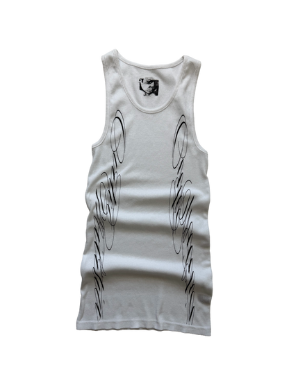 YIN & YANG TANK WHITE