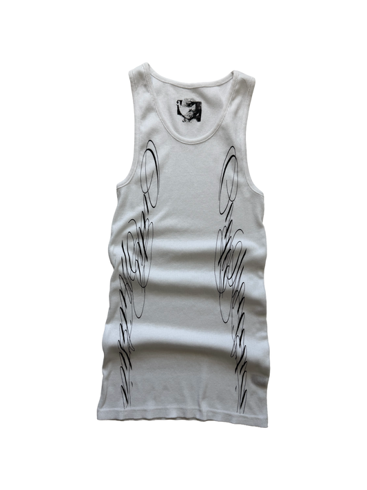 YIN & YANG TANK WHITE