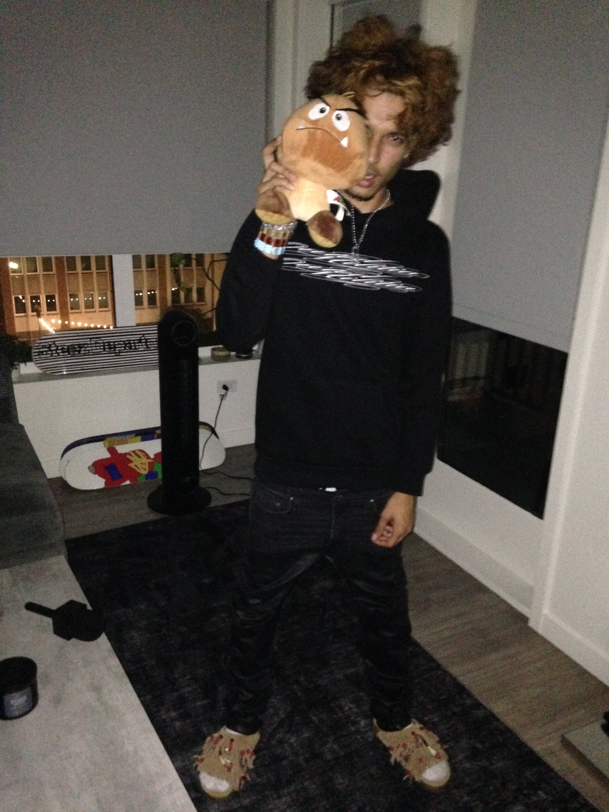 yin & yang hoodie (black)
