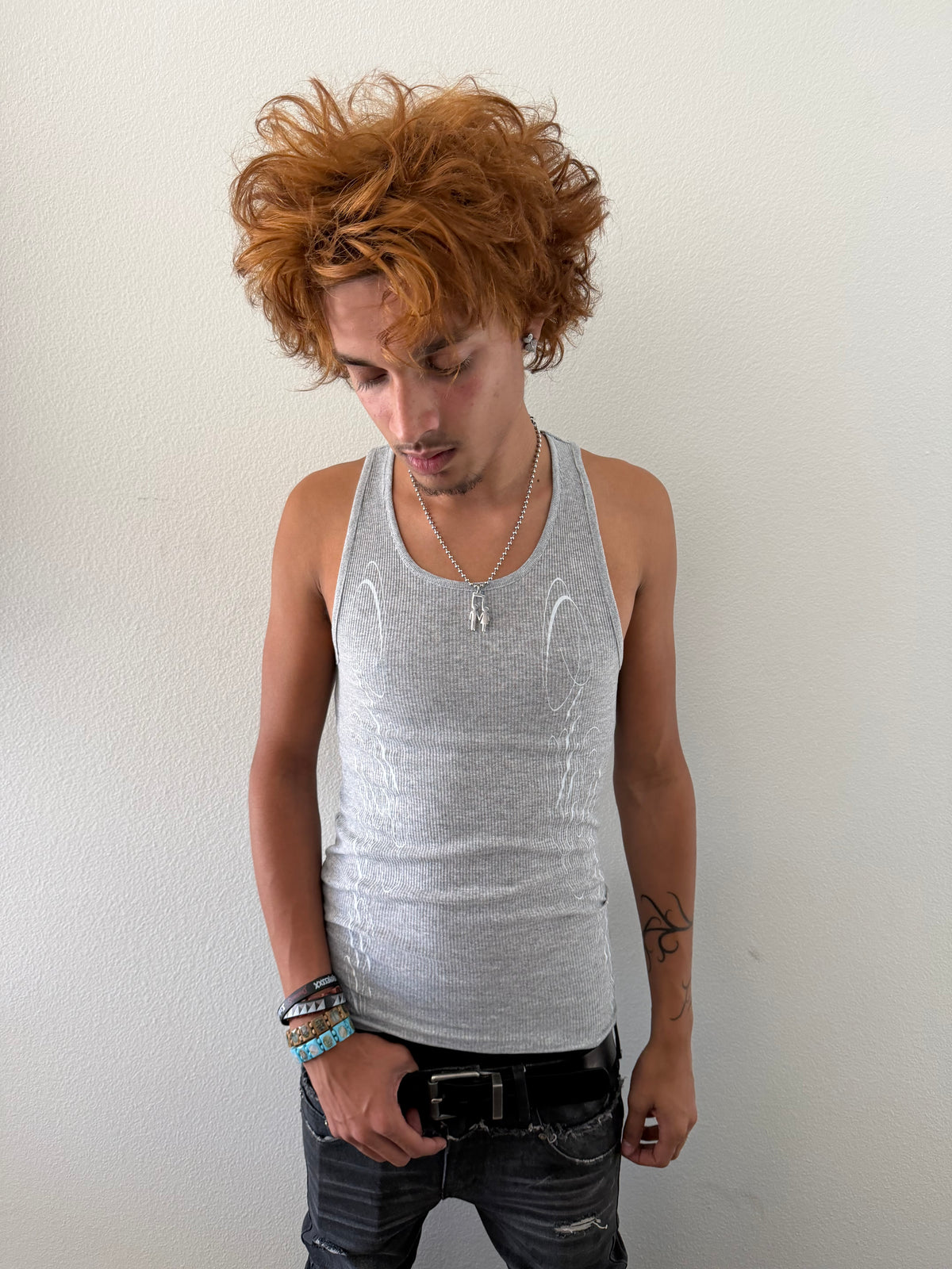 YIN & YANG TANK GREY