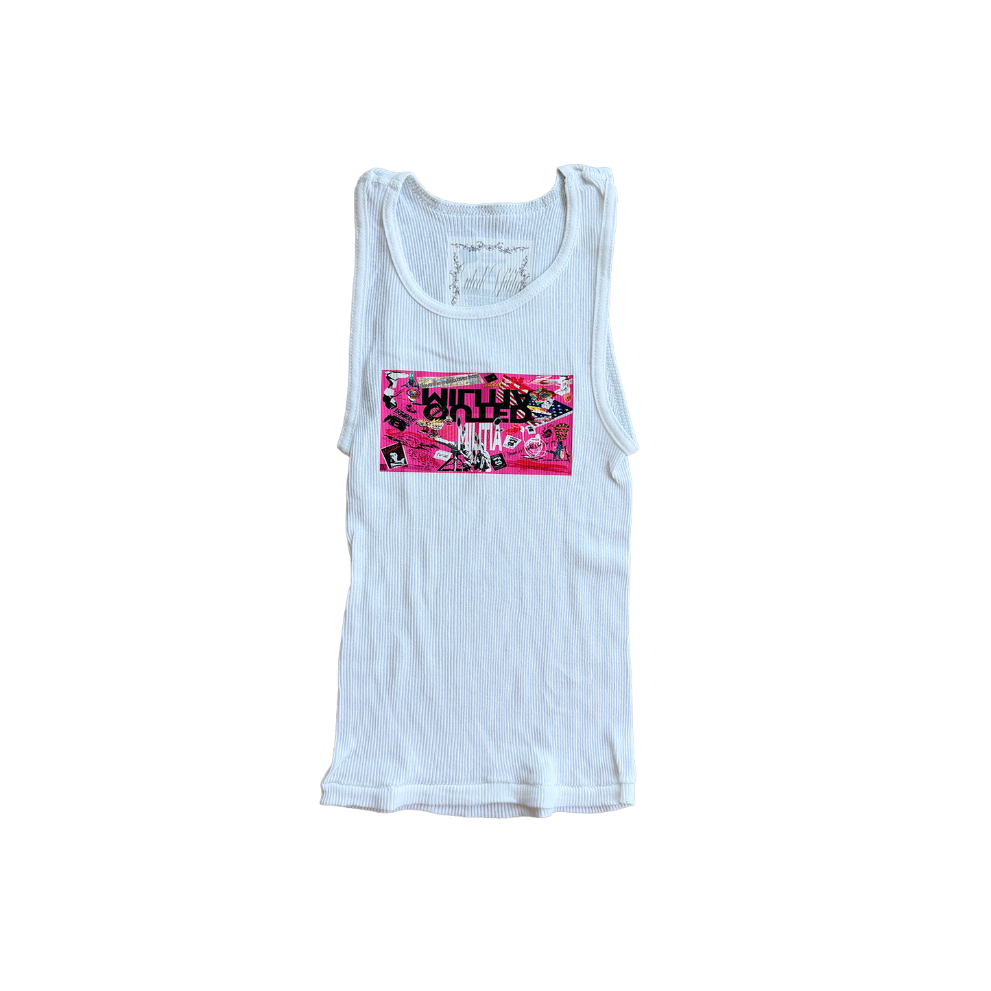 outedmilitia neonpink2026 'womans cut' tank