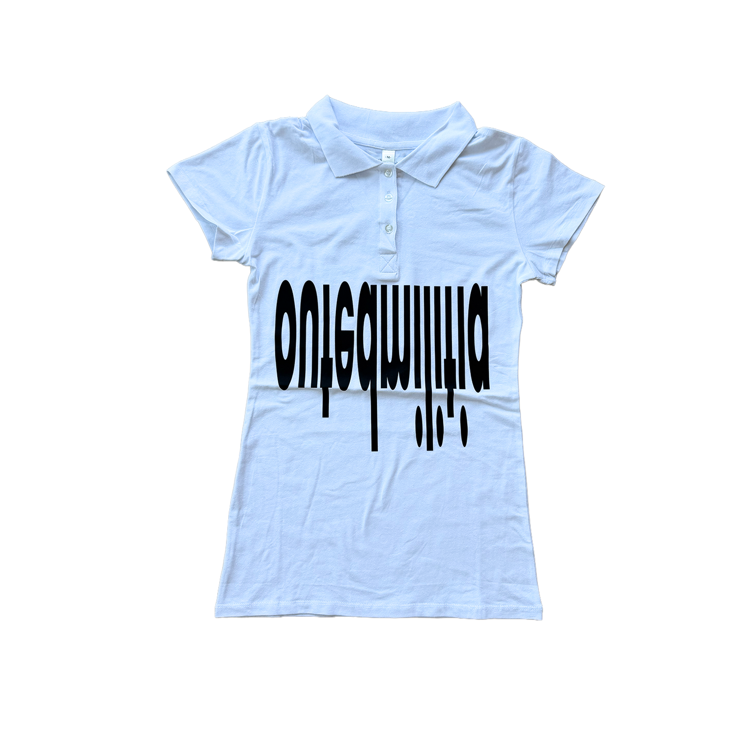militia polo white 'female cut'