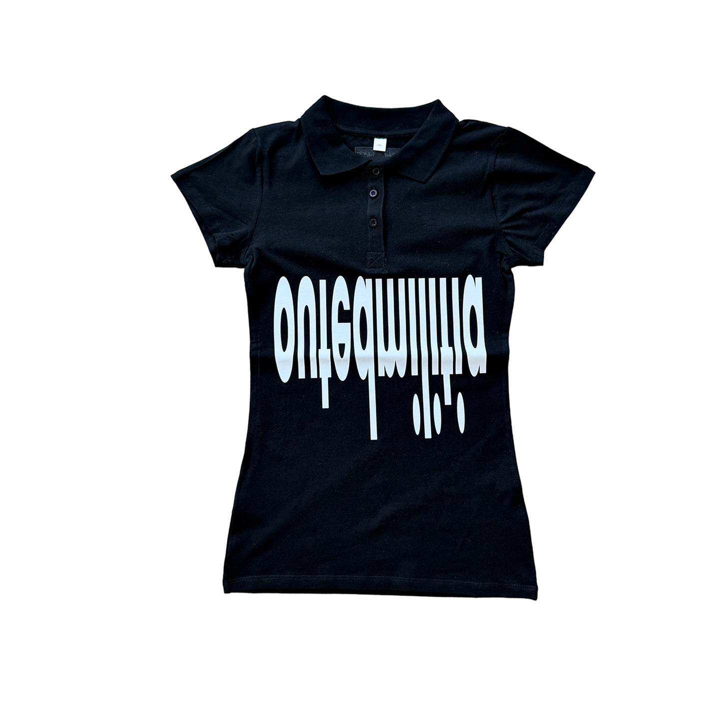 militia polo black 'female cut'