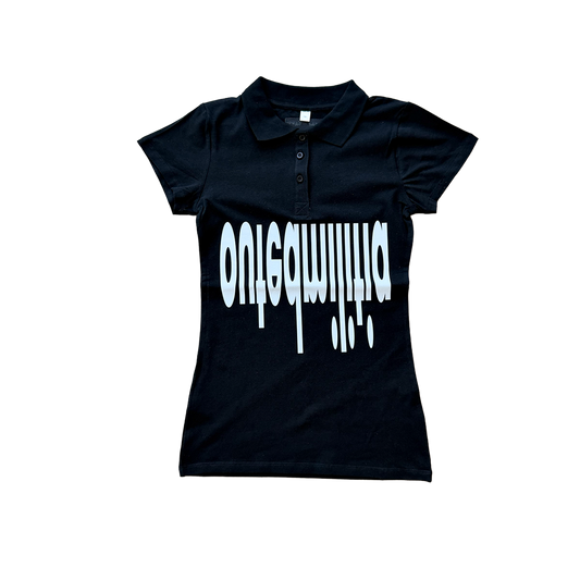 militia polo black 'female cut'