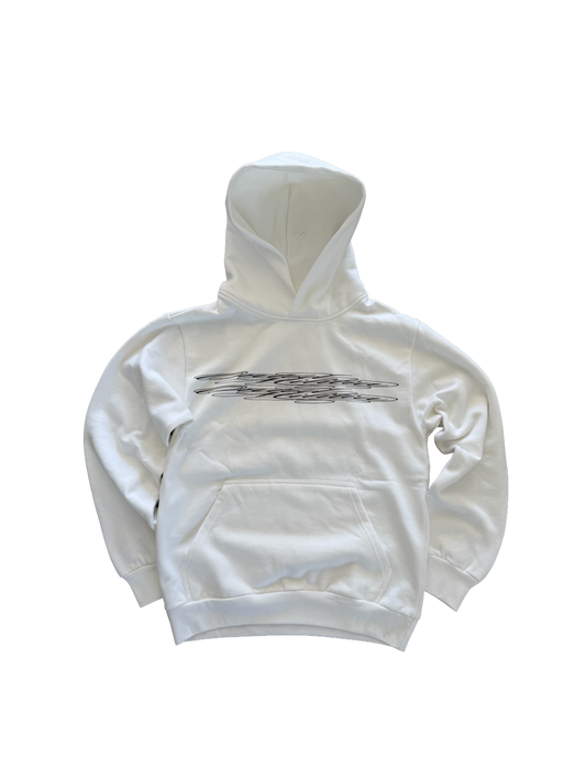 yin & yang hoodie (white)